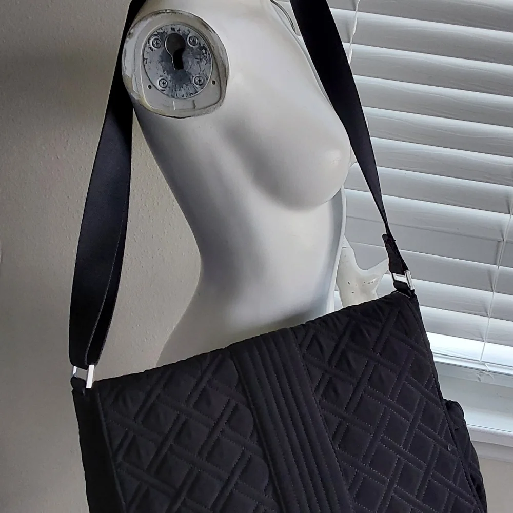 Vera BRADLEY BLACK‎ QUILTED MULTIFUNCTIONAL NWOT BABY DIAPER BAG